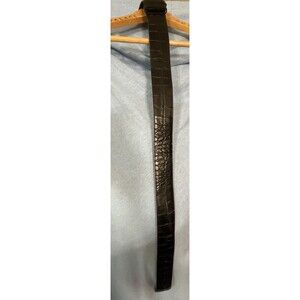 Classiques Nordstrom Black  Leather Waist Belt 1.75 Wide  80s 90s 34-1/2” Usa